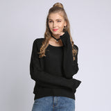 Women Knitwear Autumn round Neck Long Sleeve Loose Pullover Sweater