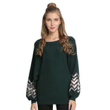 Women Knitwear Autumn and Winter Loose round Neck Sweater Top