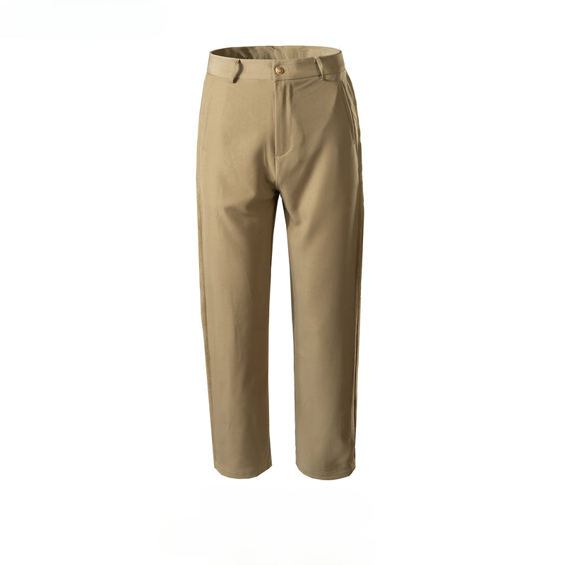 MIJKO Men's Vintage Pants MIJKO Spliced trousers Men's and women's straight casual trousers