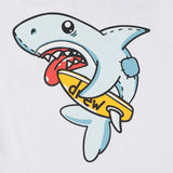 Drew house t shirt d@ew cartoon shark pattern round neck pullover short sleeves