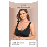 Full figure bra - wireless lace lightly lined