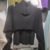 Women Knitted Pullover Vintage Autumn Long Sleeve Knitted Top