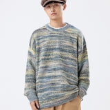 Unisex Sweater Winter Mixed Color Loose Sweater