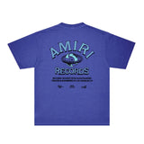 Amiri Washed Distressed T Shirt Printed Trendy Pure Cotton