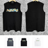 Amiri tank top floral letterprinting