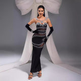 Women Dresses Rhinestone Dress Party Dress (Ont0408)