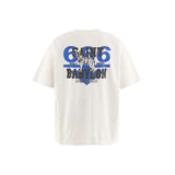 saint m t shirts s.m houndstooth letter graphic crew neck short sleeve top