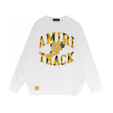 Amiri Long Sleeved Shirt Printed Trendy Pure Cotton