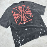 saint m t shirts s.m collaboration series graphic print crew neck pullover short sleeve t-shirt
