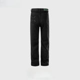 MIJKO Mens Vintage Pants MIJKO Trousers X Embroidered Pockets CleanFit Jeans