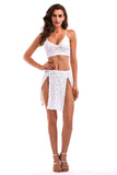 Women's Evening Gown Summer Suspender Skirt Two-Piece Set Sexy Backless Dress