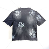saint m t shirts s.m street style hand-painted graffiti crew neck pullover short sleeve t-shirt