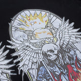 Hip-hop t-shirts - american high street retro devil skull window print short sleeve tee - couple's top - summer t-shirt