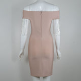 Women Evening Dress Sheath Bandage One-Piece Dress