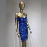 Women Dresses Beaded Tassel Party Dress Skirt (Ont0408)