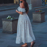 Women Dresses Spring/Summer Cardigan Strawberry Sling Dress (Xds0414)