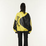 Unisex Jacket Autumn Stitching Letter Jacket