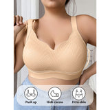 Full figure bra women's push-up lace