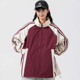 Unisex Jacket Autumn Stand Collar Stitching Jacket