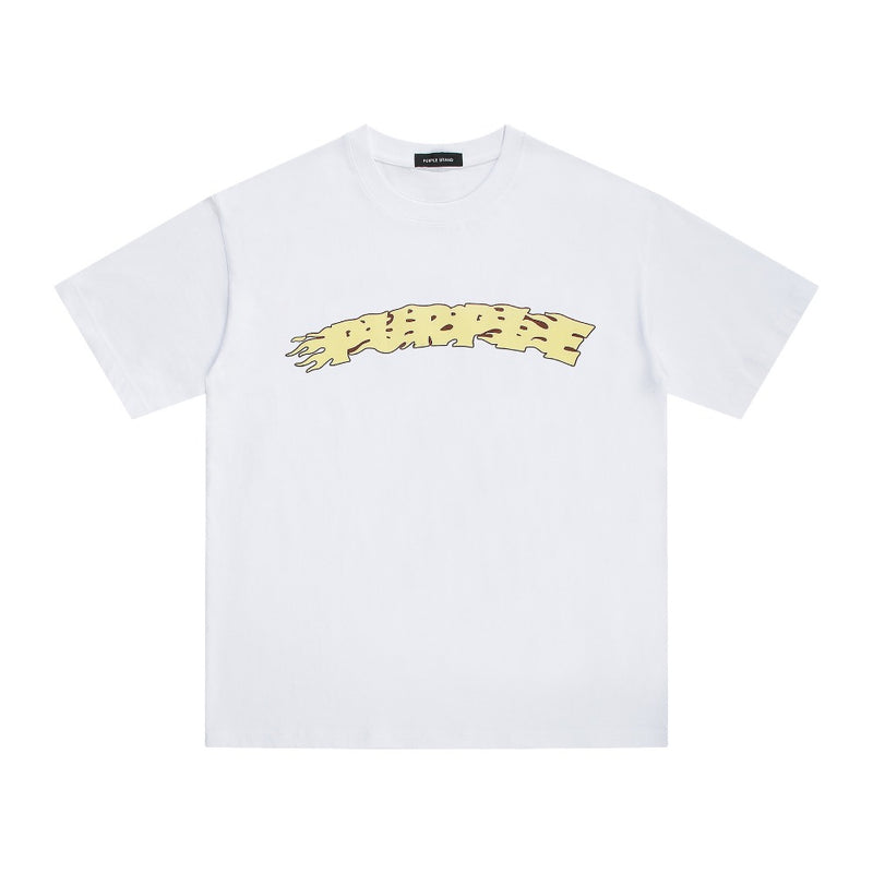 Purple Brand T Shirts Spring/Summer Letter Print Hip Hop Men's and Women's Loose Casual Short-Sleeved T-shirt