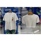 saint m t shirts s.m cartoon print crew neck pullover short sleeve top