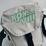 Men Casual Bags XPX Men's and Women's Plaid Shoulder Crossbody Mobile Phone Bag