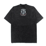 Hip-hop t shirts american high street washed wasteland style mechanical skull vintage short-sleeved t-shirt summertops half-sleeved