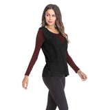 Women Knitted Sweater V-neck Knitted Keep Warm Outerwear Vest