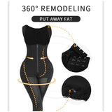 Shapewear bodysuit tightens the abdomen and lifts the buttocks