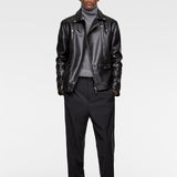 Men Motorcycle Jacket Faux Leather Motorcycle Jacket Coat 1966/400