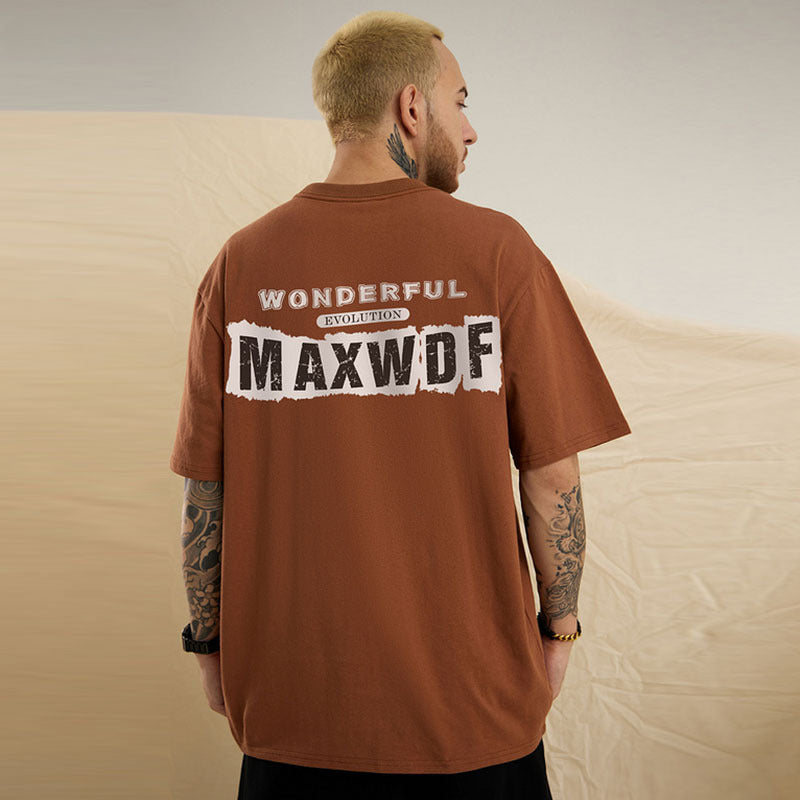 Men T Shirt round Neck Short Sleeve Loose-Fitting Casual T-shirt