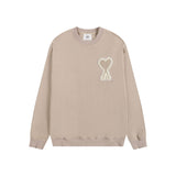 Amiaheoinelove chapter towel embroidered macaron color looselong sleevescouplesweatshirt round neckfall and winter