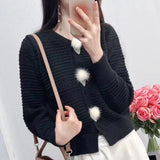 Women Knitwear Autumn and Winter Sweater Loose Knitted Cardigan