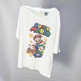 saint m t shirts s.m. collaboration cartoon graphic crewneck short sleeve t-shirt