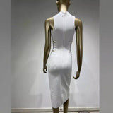 Women Dresses White Bandage One-Piece Dress (Ont0408)