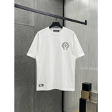 Ch hip-hop t shirts ch short-sleeved destruction horseshoe sanskrit printingloosecasualpure cotton american heavy weight short-sleeved high street
