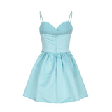 Harlem Nights Outfits Summer Dress Pleated Suspender Dress Sexy Skirt