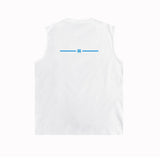 Amiri tank top small spider letter horizontal stripprinting