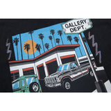 Gallery Dept T Shitrs Retro Distressed Cartoon Car Short Sleeve Men and Women