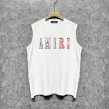 Amiri tank top colorful waist flower printing