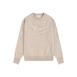 Ami araunrif little heart autumn/winter knit wool sweater - embroidered high-gauge crewneck for couples & wedding photos