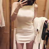 Women Dresses Summer Knitted Hip Bag Hip Bag Dress