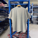 saint m t shirts s.m letter print crew neck pullover short sleeve top