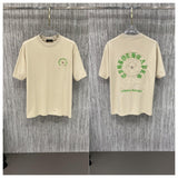 Ch hip-hop t shirts ch short-sleeved classic sanskrit horseshoe cross patch embroider round neck t-shirt