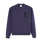 Ami love pullover sweatshirt fall and wintercouplelong sleeves new year loose raglan sleeves round neck casual