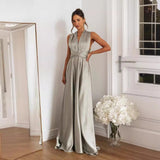 Women Dresses Summer Backless Sexy Bandage One-Piece Dress Long Dress (Jkw0408)
