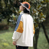 Unisex Shirts Fall Color-Blocking Jacket