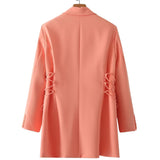 Women Suits Autumn Drawstring Suit Coat Suit