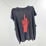saint m t shirts s.m abstract art pattern crew neck pullover tank top