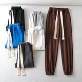 Women Sweatpants Wide Leg Pants Straight-Leg Pants Loose Trousers